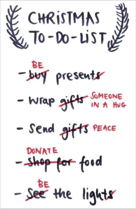 christmas to do list